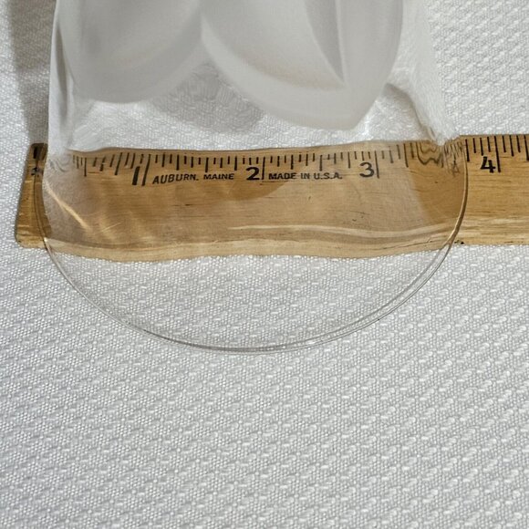 Cristal DArques Florence Crystal Water Glasses 7.2" frosted 3D petals goblet /2 - Picture 12 of 12